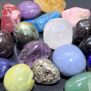Premium Extra Quality Tumbled Stone Mix (1 LB) One Pound Polished Bulk Wholesale Gemstones Lot Healing Crystals And Stones