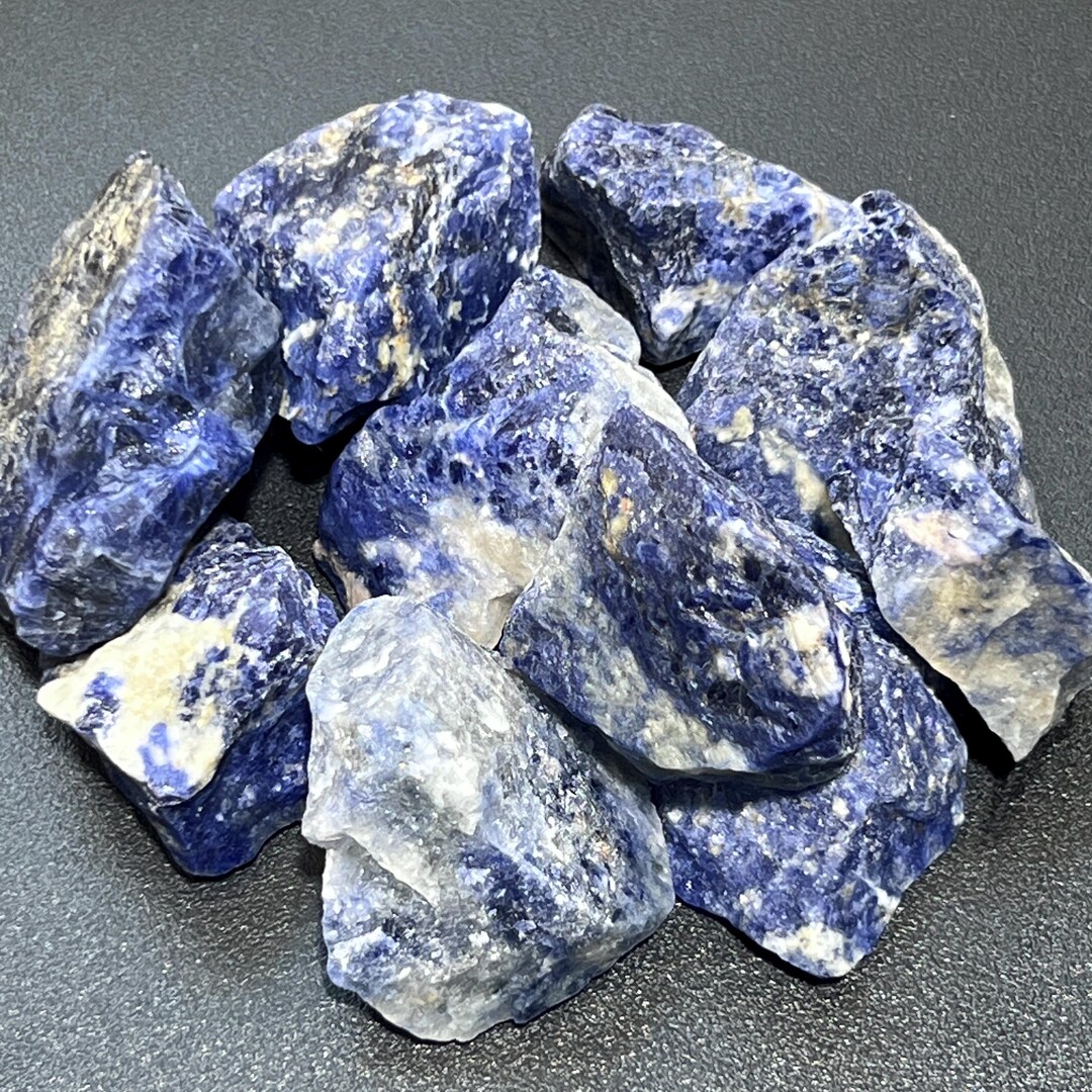 Blue Sodalite Rough 1 Kilo 2.2 Lbs Bulk Wholesale Lot Raw Gemstones ...
