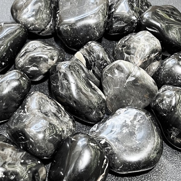 Bulk Wholesale Lot 1 LB Tumbled Black Tourmaline Crystal One Pound Polished Natural Gemstones Healing Crystals And Stones