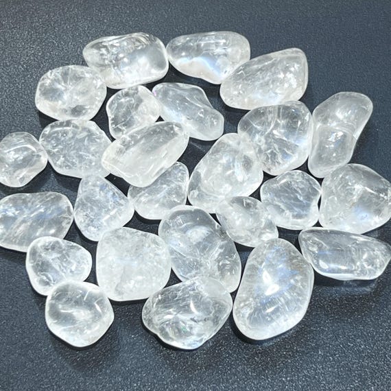Clear Quartz Crystal Tumbled 1 Kilo 2.2 LBs Bulk Wholesale Lot Polished Gemstones Healing Crystals And Stones