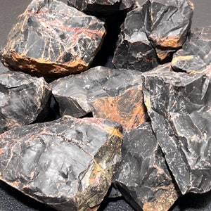 Large Black Onyx Rough Raw Stones (By The Piece or Pound) Wholesale Gemstone Decor Supply Healing Crystals And Stones