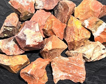 Pedras brutas de jaspe vermelho (por unidade ou por quilo) - Pedra preciosa para decoração, presente, espécime, cristais de cura.