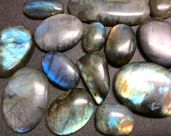 Bulk Wholesale Cabochon Lot 100 Grams ( 8 to 12 pcs ) Labradorite Polished Stones Natural Gemstones Crystals