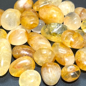 Tumbled Golden Healer Quartz (1/2 Lb) 8oz Bulk Wholesale Lot Half Pound Polished Stones Healing Crystals