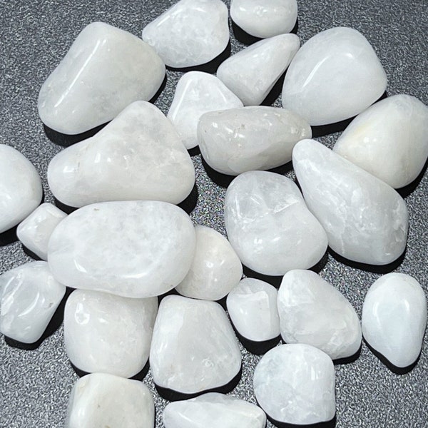 Bulk Wholesale Lot 1 Kilo ( 2.2 LBs ) Tumbled White Quartz Crystal Polished Stones Natural Gemstones Crystals