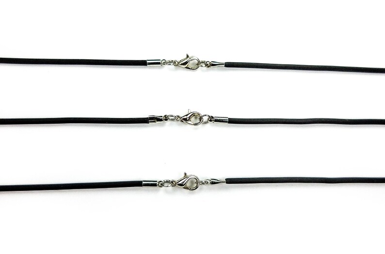 Necklace Cords Black Cord Necklaces Lobster Claw Clasp Etsy