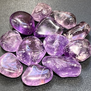 Large  Purple Amethyst Crystal Tumbled (By The Piece Or Pound) Bulk Wholesale Lot Polished Gemstones Healing Crystals And Stones