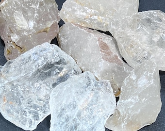 Large Raw Quartz Crystal Rough Stones (By The Piece or Pound) Genuine Natural India Mineral