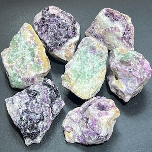 Large Fluorite Crystals Rough Raw Stones (By The Piece Or Pound) Wholesale Gemstone Decor Supply Healing Crystals And Stones