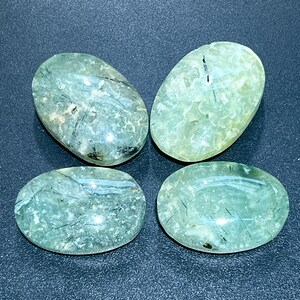 Prehnite Large Palm stones (3 Inches) Polished Natural Gemstones Healing Crystals