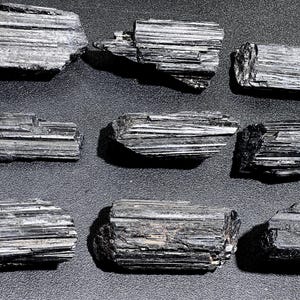 Large Black Tourmaline Crystals (1-3 Inches)(By The Piece Or Pound) Rough Raw Gemstone Home Decor Healing Crystals And Stones