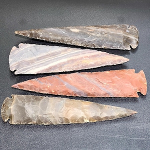Large Fancy Jasper Arrowhead Decorative Stone Spear Carving Wholesale Gemstone Decor Supply Healing Crystals And Stones