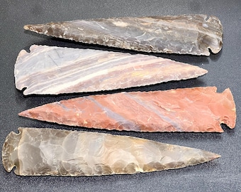 Large Fancy Jasper Arrowhead Decorative Stone Spear Carving Wholesale Gemstone Decor Supply Healing Crystals And Stones