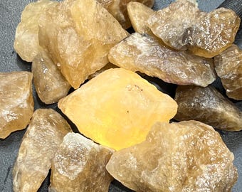 Cristal de citrino (sin tratar) Piedras brutas (por pieza o libra) Suministros de decoración con piedras preciosas al por mayor Cristales y piedras curativas