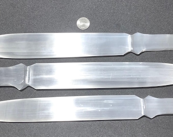 Large 15 inch Selenite Sword Polished Natural Crystal From Morocco