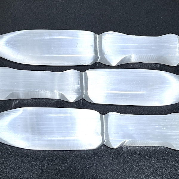 Selenite Crystal Point Decorative Knife Sword Dagger Wand Carving Wholesale Gemstone Decor Supply Healing Crystals And Stones