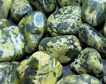Tumbled Green Nephrite Jade (1/2 lb) 8 oz Bulk Wholesale Lot Half Pound Polished Stones Gemstones Healing Crystals And Stones