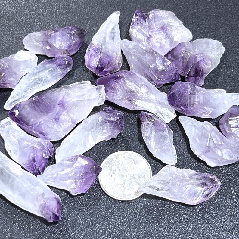 Amethyst Crystal Points Rough Raw (by the Piece or Pound) Wholesale ...