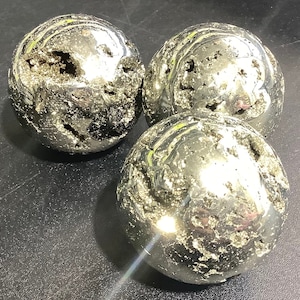 Golden Pyrite Crystal Druzy Sphere Fools Gold Polished Carving Wholesale Gemstone Decor Supply Healing Crystals And Stones