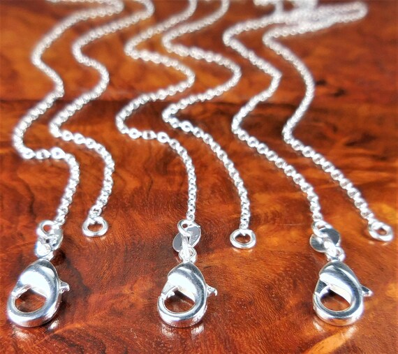 Sterling Silver 925 Snake Necklace Chain Lobster Claw Clasp CH9 Necklaces Inches