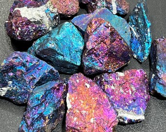 ピーコック黄銅鉱。グレードA。原石。 - Etsy 日本