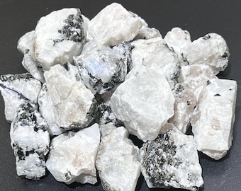 Rainbow Moonstone Rough (1 LB) One Pound Bulk Wholesale Lot Raw Gemstones Healing Crystals And Stones