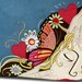 Ziddi Prints-Warrior Mid Pose-Small Tote Bag Zipper