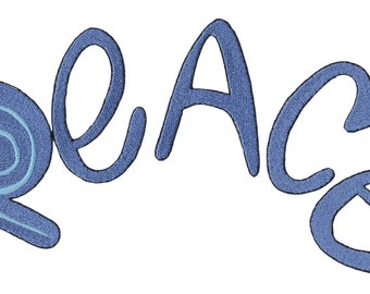 Tolles Leben - Frieden-Stickerei-Design für Hochzeiten & besondere Anlässe