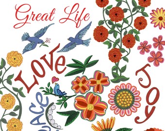 Great Life Embroidery Design Collection for Weddings & Special Occasions