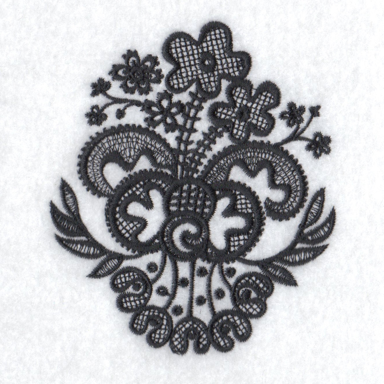 Lace Machine Embroidery Design 5X7, 4X4 Etsy