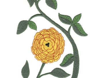Great Life Yellow Flowers Embroidery Designs for Weddings & Special Occasions