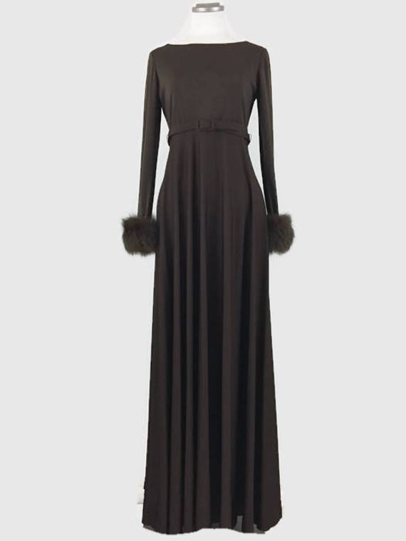 Vintage 60s Victoria Royal Ltd Gown Maxi Dress Cho