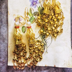 Long gold earring, Fringe Earrings, Disk Earrings, Heart Earrings, Cross Earrings, boho tassel earrings