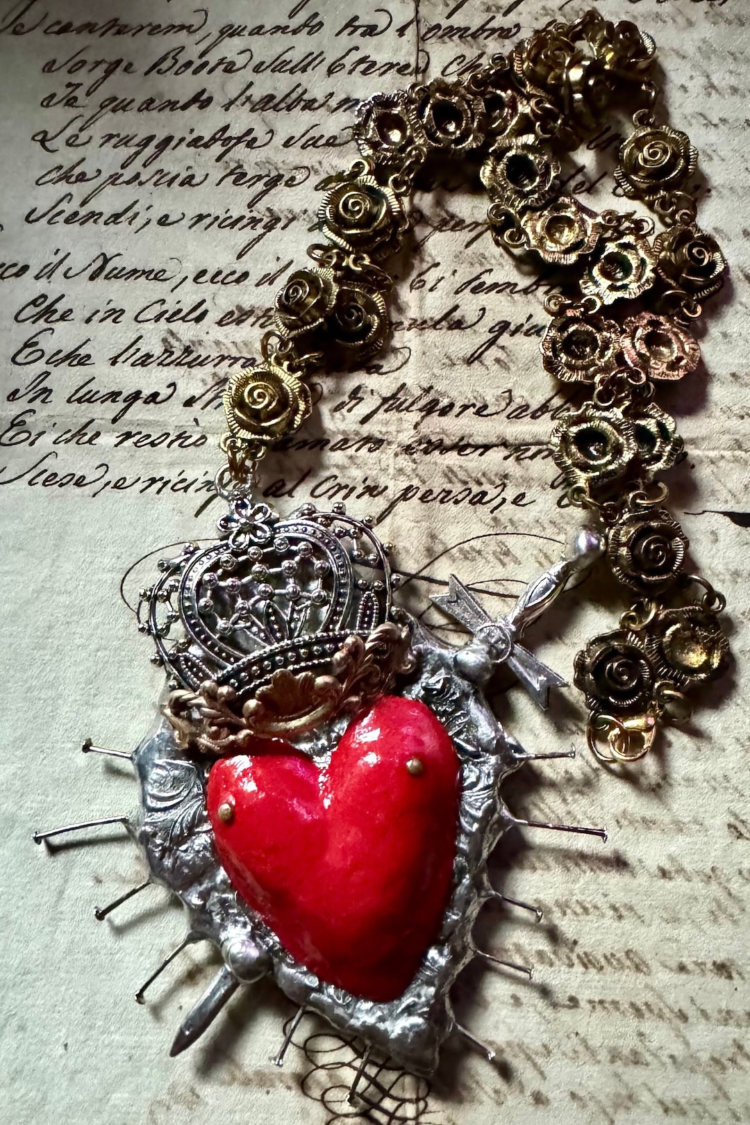 ★SENTIMENTS★ NO.551 [RED] SOLDIER HEART NECKLACE 61-XriE5txL._AC_SY300_QL30_.jpg
