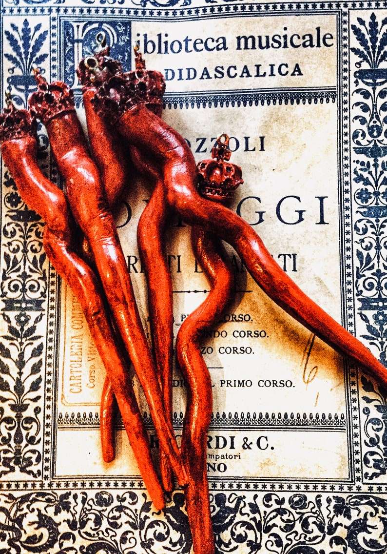 Portafortuna da appendere, cornicello italiano, porta amuleto, corno rosso napoletano, amuleto corno artigianale image 8