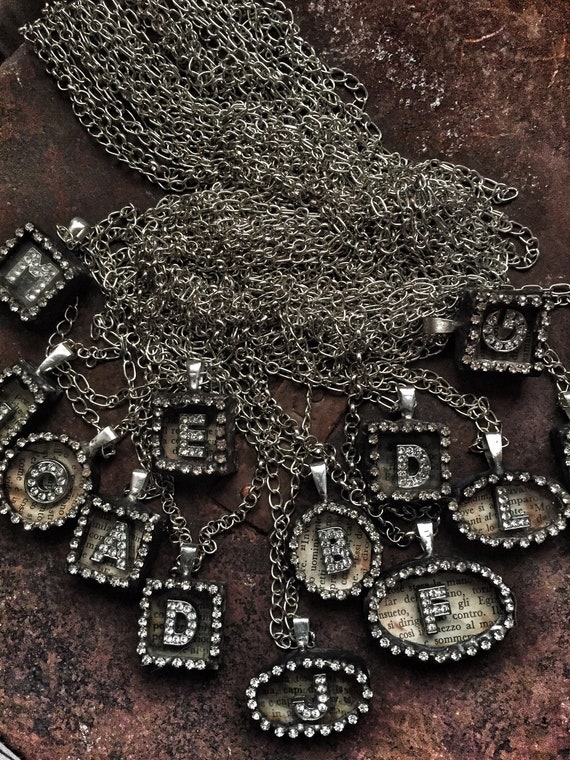 Charm Initial Alphabet Pendant Letter 