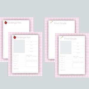 School Memory Book Printable School Scrapbook Pages - Etsy