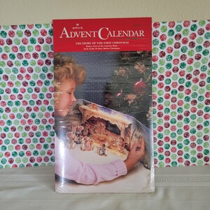 Vintage Hallmark Advent Calendar The Story Of The First Christmas, Kids Nativity Story, Unopened Sealed, Childrens Christmas Calendar