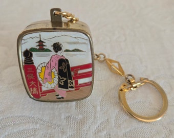 メーカー Vintage Sankyo and Holder Photo With Keychain Box Music メモリアルグッズ
