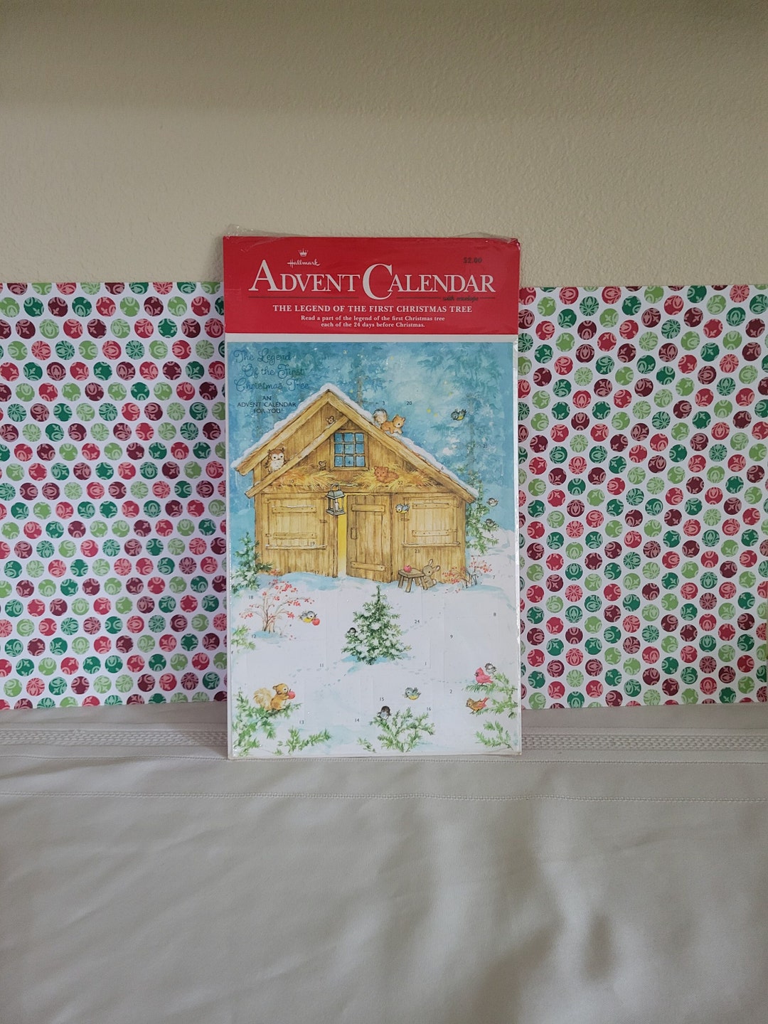 Vintage Hallmark Advent Calendar the Legend of the First Etsy