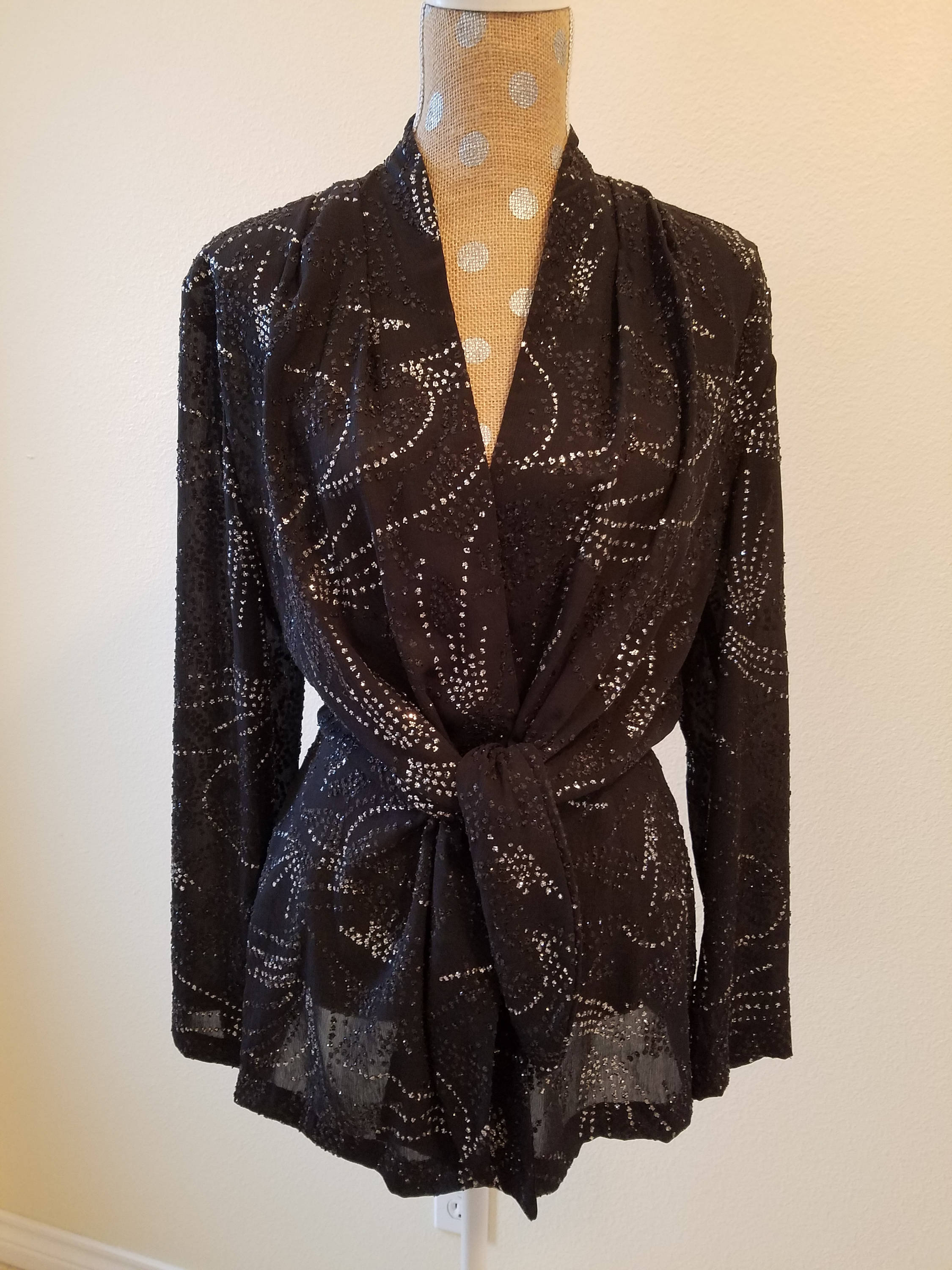 Vintage 1980s Francine Browner Metallic Sparkle Jacket 1980s | Etsy