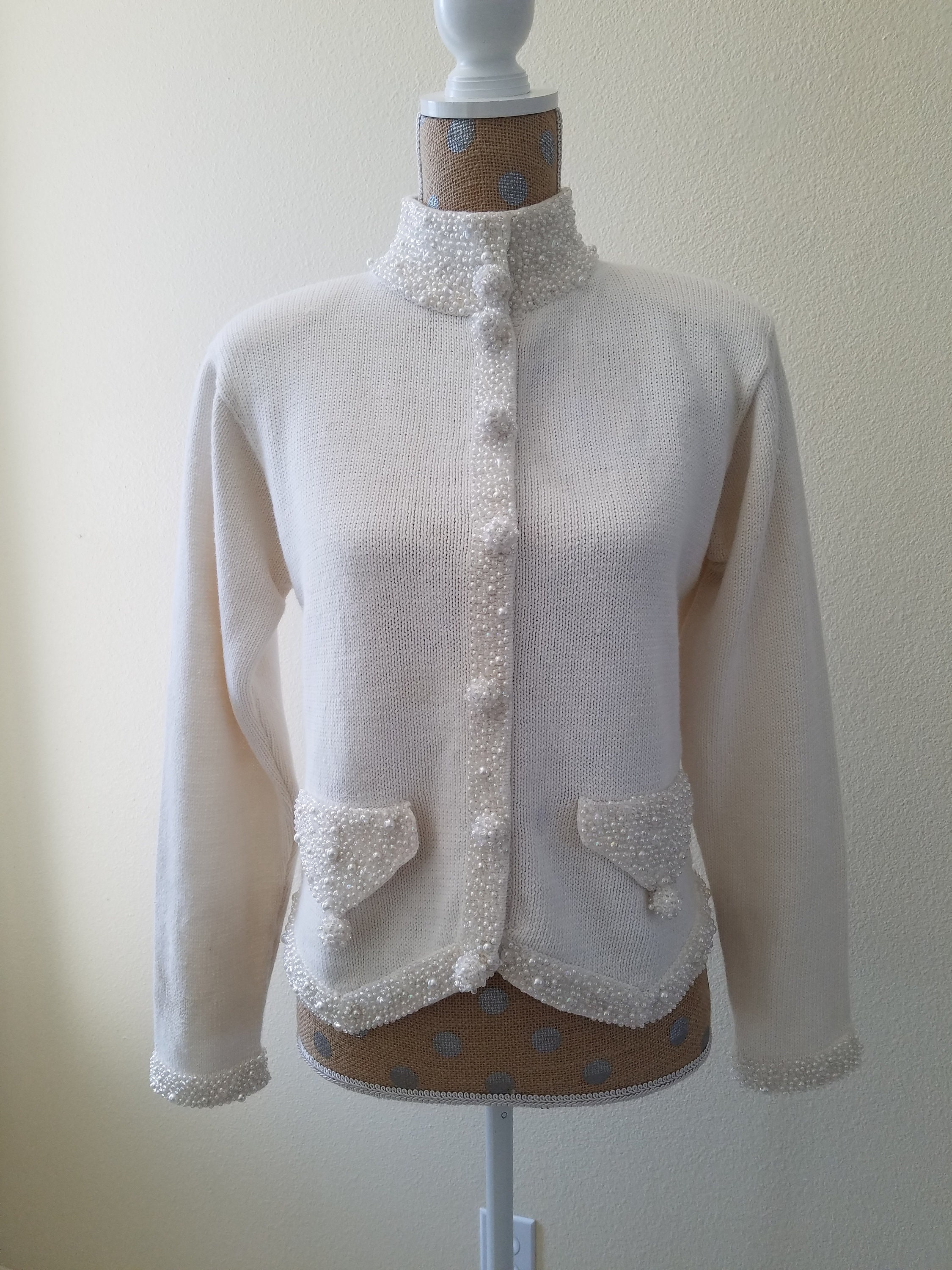 dressy ivory cardigan