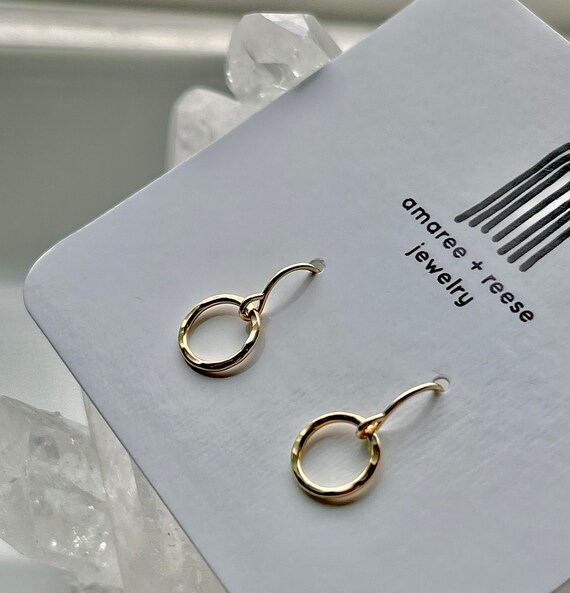 Tiny Golden Hoops