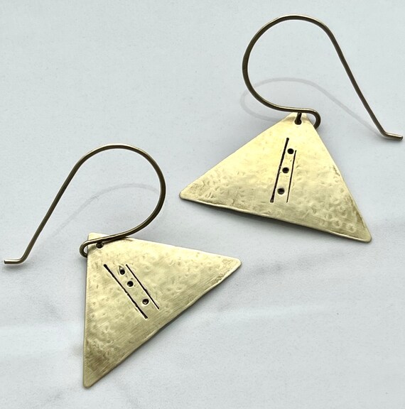 Vintage Amaree + Reese Triangle Earrings
