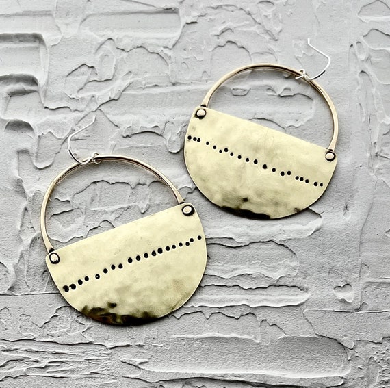 Riveted Hand stamped Brass KAI Shields