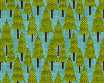 Trees Cotton Fabric by the Yard - Camping Gnomes Collection - Studio E 8257-61