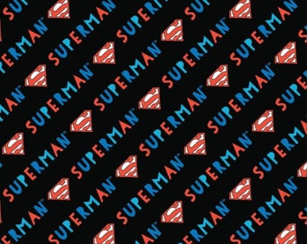 Logo Doodle Cotton Fabric - Superman Doodles Collection - Camelot 23400906-04