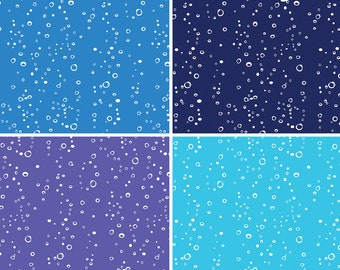 Water Bubbles Cotton Fabric by the Yard - Mystical Mermaids Collection - Kanvas Studio 12521P
