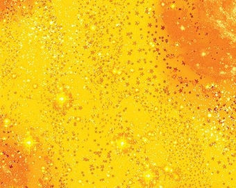 Magic Yellow Cotton Fabric by the Yard - Magical Basics Collection