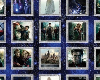 Wizarding Boxes Cotton Fabric by the Yard - Harry Potter 2nd Edition Collection